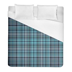 Teal Plaid Duvet Cover (full/ Double Size) by snowwhitegirl