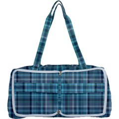 Teal Plaid Multi Function Bag	