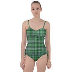 Green Plaid Sweetheart Tankini Set by snowwhitegirl