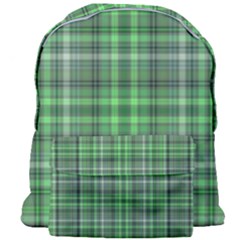 Green Plaid Giant Full Print Backpack