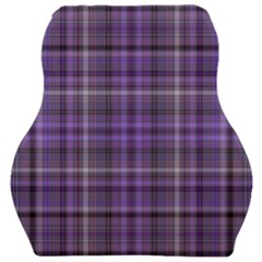 Purple  Plaid Car Seat Velour Cushion 