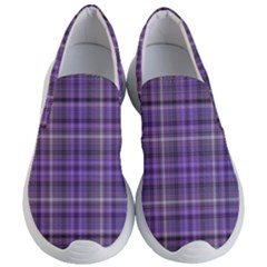 Purple  Plaid Women s Lightweight Slip Ons