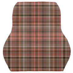 Peach  Plaid Car Seat Back Cushion 