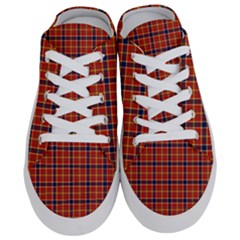 Red Yellow Plaid Half Slippers