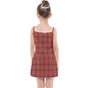 Red Yellow Plaid Kids Summer Sun Dress View2