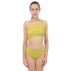 Yellow Sun Plaid Spliced Up Two Piece Swimsuit by snowwhitegirl