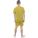 Yellow Sun Plaid Men s Mesh Tee and Shorts Set View2