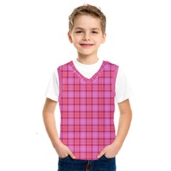 Valentine Pink Red Plaid Kids  Sportswear by snowwhitegirl