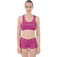 Valentine Pink Red Plaid Work It Out Gym Set by snowwhitegirl