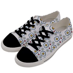 Eggs White Men s Low Top Canvas Sneakers by snowwhitegirl