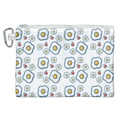 Eggs White Canvas Cosmetic Bag (xl)