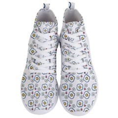 Eggs White Men s Lightweight High Top Sneakers