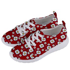 Eggs Red Women s Lightweight Sports Shoes by snowwhitegirl