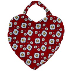 Eggs Red Giant Heart Shaped Tote