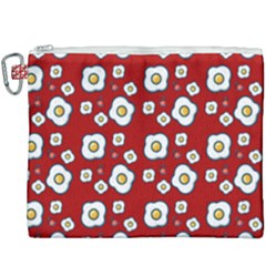 Eggs Red Canvas Cosmetic Bag (xxxl)