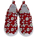 Eggs Red Velcro Strap Shoes View1