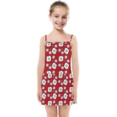 Eggs Red Kids Summer Sun Dress