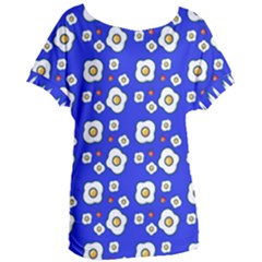 Eggs Blue Women s Oversized Tee