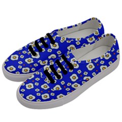 Eggs Blue Men s Classic Low Top Sneakers