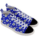 Eggs Blue Men s Mid-Top Canvas Sneakers View3