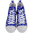 Eggs Blue Women s Mid-Top Canvas Sneakers View1