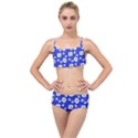 Eggs Blue Layered Top Bikini Set View1