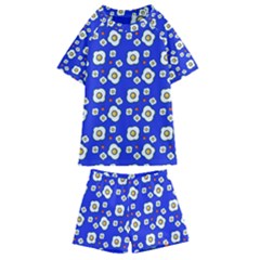 Eggs Blue Kids  Swim Tee And Shorts Set