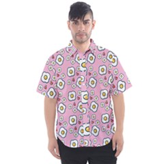 Eggs Pink Men s Short Sleeve Shirt