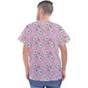 Eggs Pink Men s V-Neck Scrub Top View2