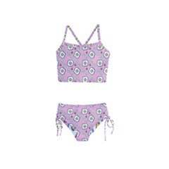 Eggs Pink Girls  Tankini Swimsuit