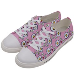 Eggs Pink Women s Low Top Canvas Sneakers