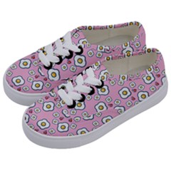 Eggs Pink Kids  Classic Low Top Sneakers