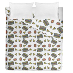 Fast Food White Duvet Cover Double Side (queen Size) by snowwhitegirl