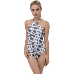 Fast Food White Go With The Flow One Piece Swimsuit