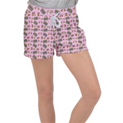 Fast Food Pink Women s Velour Lounge Shorts by snowwhitegirl