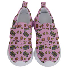 Fast Food Pink Velcro Strap Shoes by snowwhitegirl