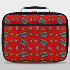 Fast Food Red Full Print Lunch Bag