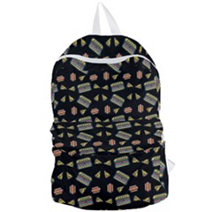 Fast Food Black Foldable Lightweight Backpack