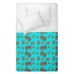 Fast Food Blue Duvet Cover (single Size) by snowwhitegirl