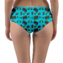 Fast Food Blue Reversible Mid-Waist Bikini Bottoms View2