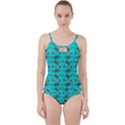 Fast Food Blue Cut Out Top Tankini Set View1