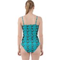 Fast Food Blue Cut Out Top Tankini Set View2