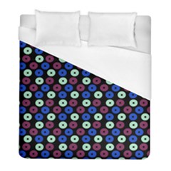 Eye Dots Blue Magenta Duvet Cover (full/ Double Size) by snowwhitegirl