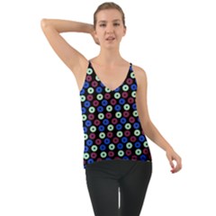 Eye Dots Blue Magenta Cami