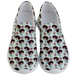 Redhead Girl Blue Men s Lightweight Slip Ons