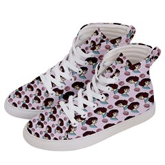 Redhead Girl Pink Women s Hi-top Skate Sneakers