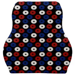 Eye Dots Red Blue Car Seat Velour Cushion 