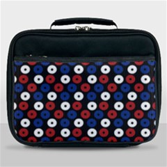 Eye Dots Red Blue Lunch Bag