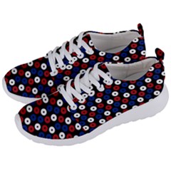 Eye Dots Red Blue Men s Lightweight Sports Shoes