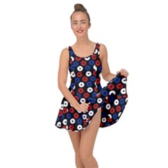 Eye Dots Red Blue Inside Out Casual Dress